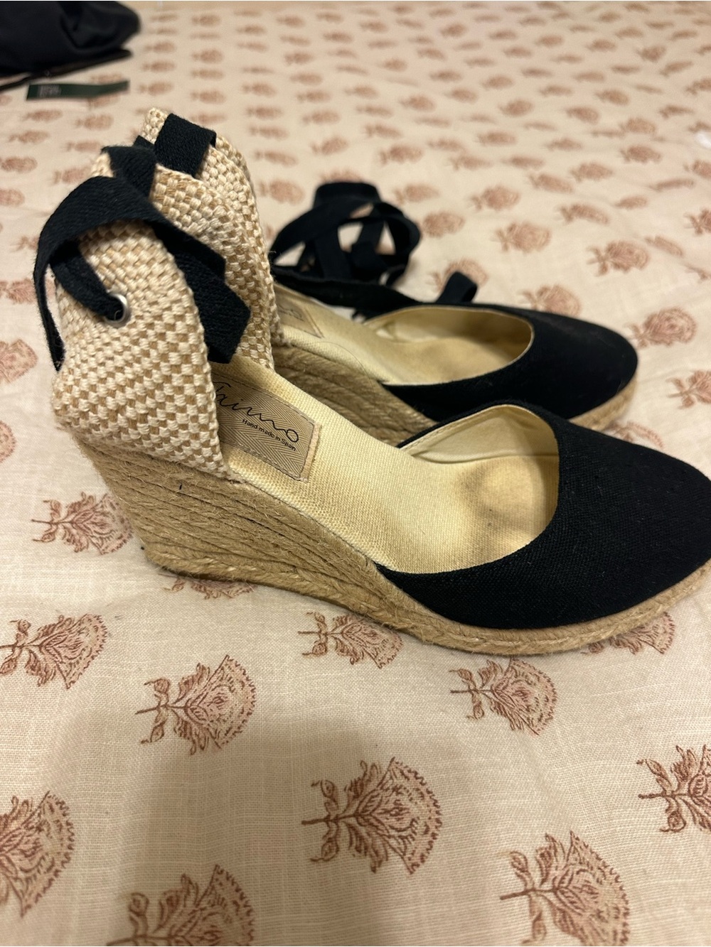 GAIMO Wedge Espadrille Ankle-Tie